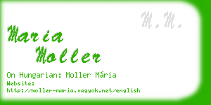 maria moller business card